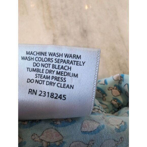 Vineyard Vines Top Shirt Button Women's Small Blue Turtle Collar 100% Cotton - Picture 6 of 11